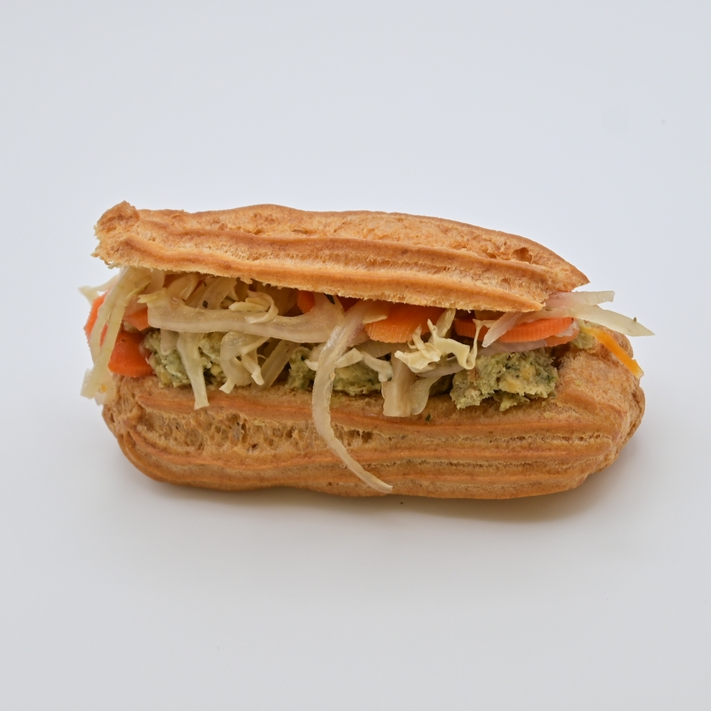 Falafel-légumes marinés