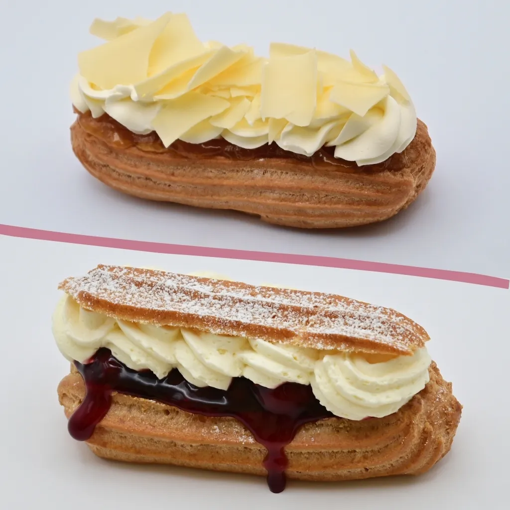 4 x Schtroumpf & 4 x Cerises-Crème chantilly
